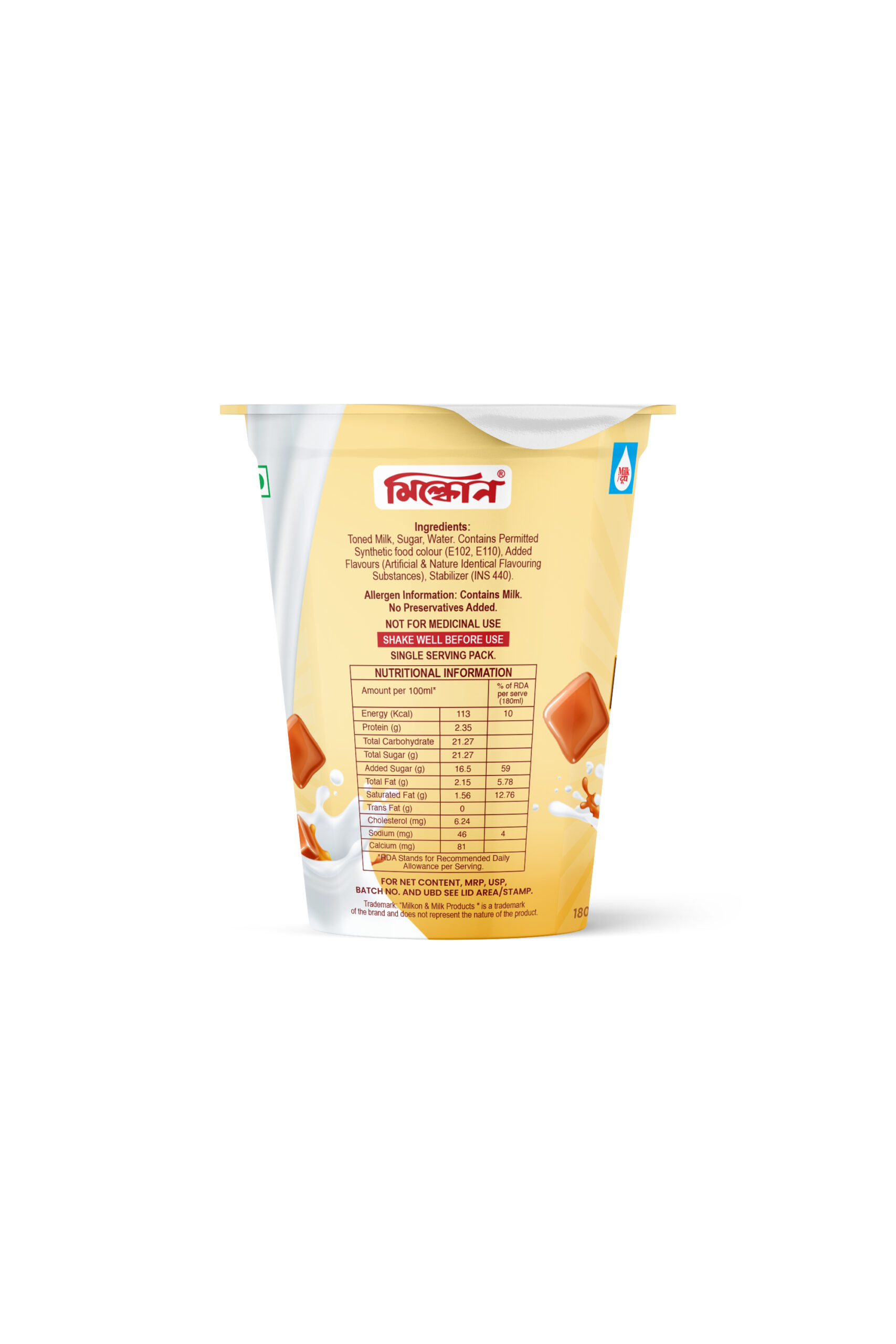 Butterscotch lassi 180ml side1
