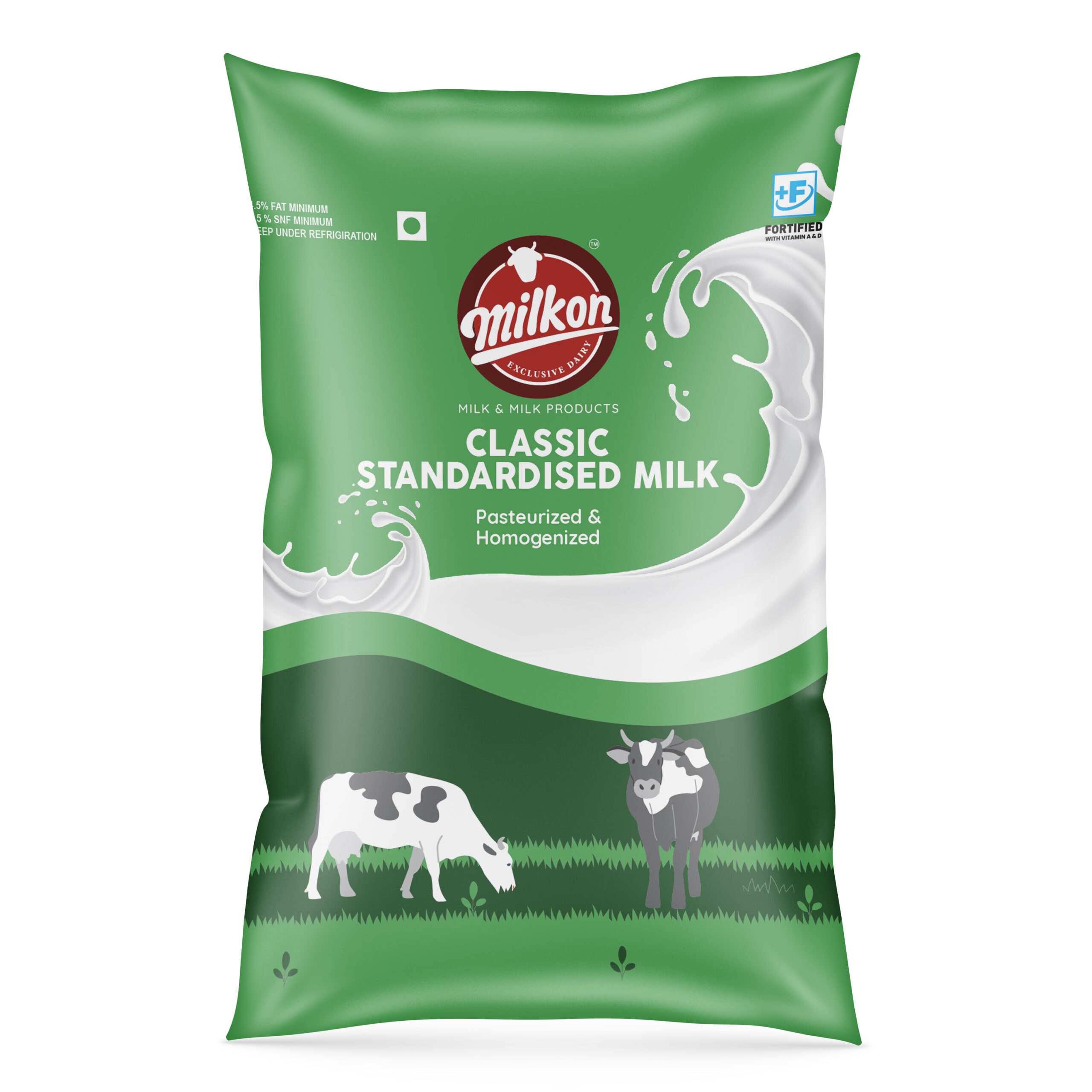 Classic standardized milk 1lt front
