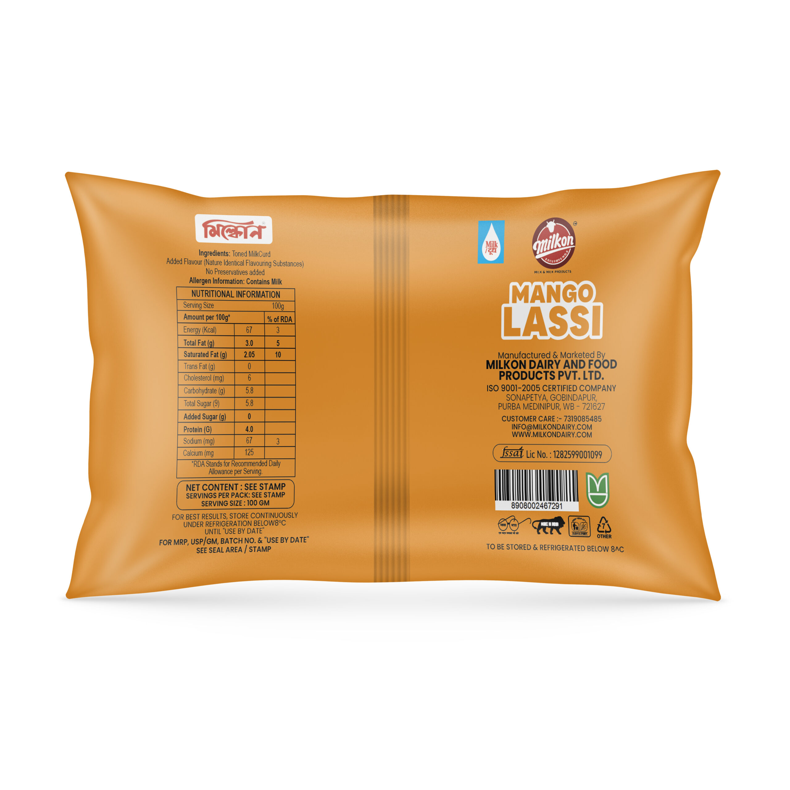 Mango Lassi 200ml back